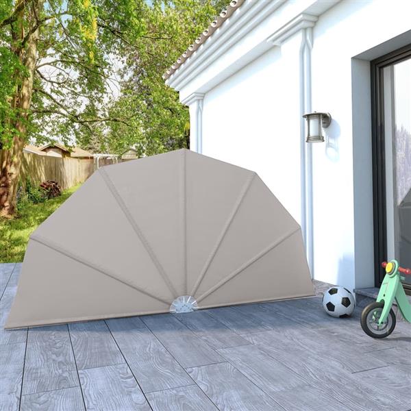 Grote foto vidaxl terrasscherm inklapbaar 160 cm cr me tuin en terras overige tuin en terras