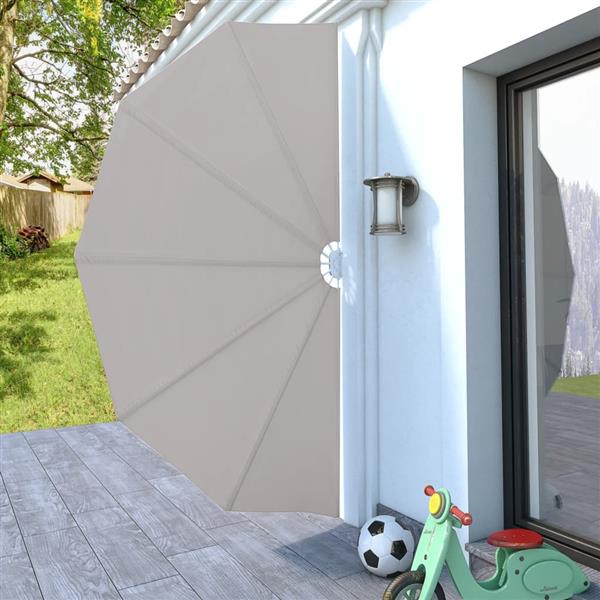 Grote foto vidaxl terrasscherm inklapbaar 160 cm cr me tuin en terras overige tuin en terras