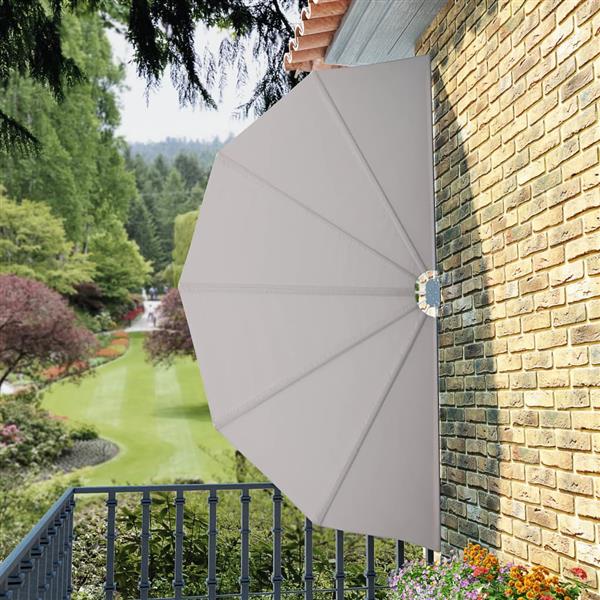 Grote foto vidaxl terrasscherm inklapbaar 160 cm cr me tuin en terras overige tuin en terras