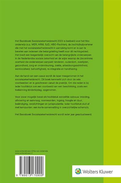 Grote foto basisboek socialezekerheidsrecht 2023 boeken overige boeken