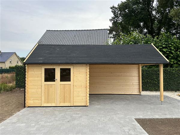 Grote foto nieuw cottage tuinhuis met overkapping 3601ext tuin en terras tuinhuisjes en blokhutten
