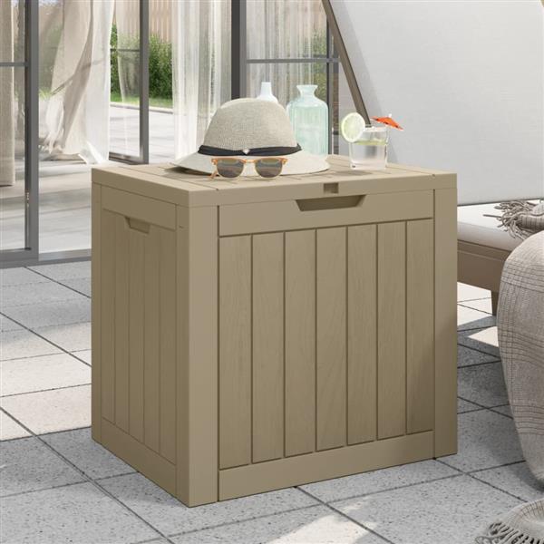 Grote foto vidaxl tuinbox 55 5x43x53 cm polypropeen grijs tuin en terras overige tuin en terras