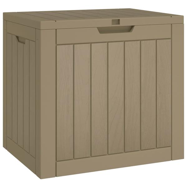 Grote foto vidaxl tuinbox 55 5x43x53 cm polypropeen grijs tuin en terras overige tuin en terras