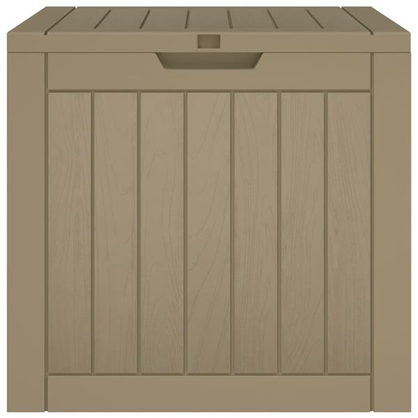 Grote foto vidaxl tuinbox 55 5x43x53 cm polypropeen grijs tuin en terras overige tuin en terras