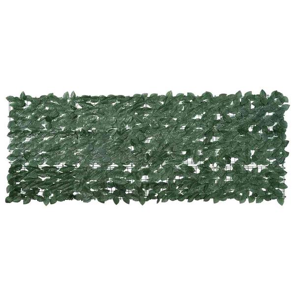 Grote foto vidaxl balkonscherm met donkergroene bladeren 200x75 cm tuin en terras overige tuin en terras