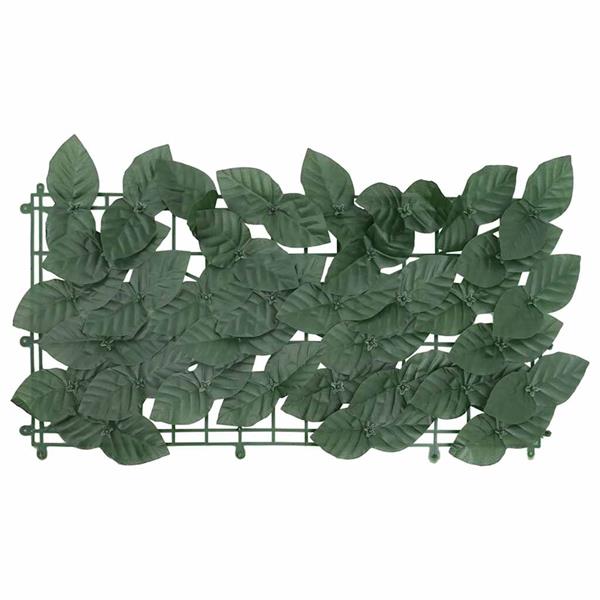 Grote foto vidaxl balkonscherm met donkergroene bladeren 200x75 cm tuin en terras overige tuin en terras