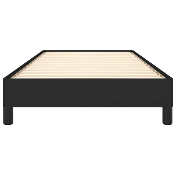 Grote foto vidaxl bedframe zonder matras 90x200 cm stof zwart antiek en kunst stoelen en banken