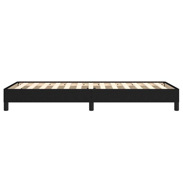 Grote foto vidaxl bedframe zonder matras 90x200 cm stof zwart antiek en kunst stoelen en banken