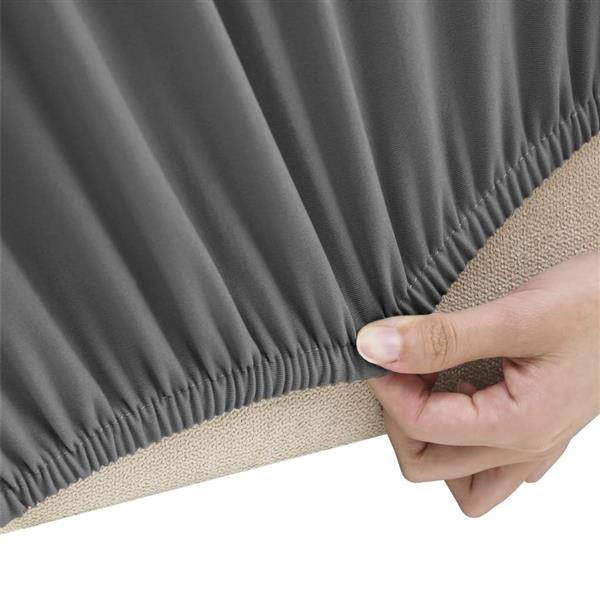 Grote foto vidaxl driezitsbankhoes stretch polyester jersey antracietkleurig tuin en terras tuinmeubelen