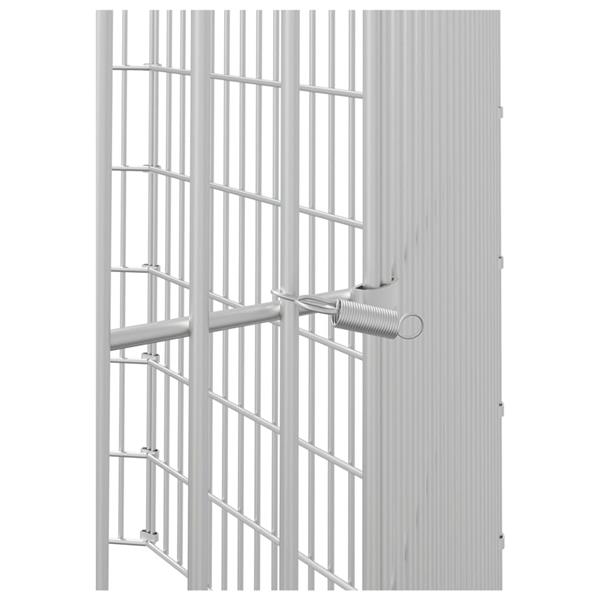 Grote foto vidaxl dierenverblijf 8 panelen 54x60 cm gegalvaniseerd ijzer dieren en toebehoren hokken en kooien