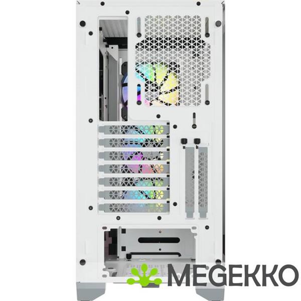 Grote foto corsair icue 4000x rgb tempered glass white computers en software behuizingen en kasten