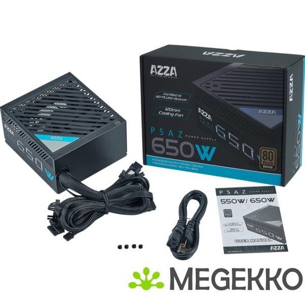 Grote foto azza psaz 650w power supply unit 650w zwart computers en software overige