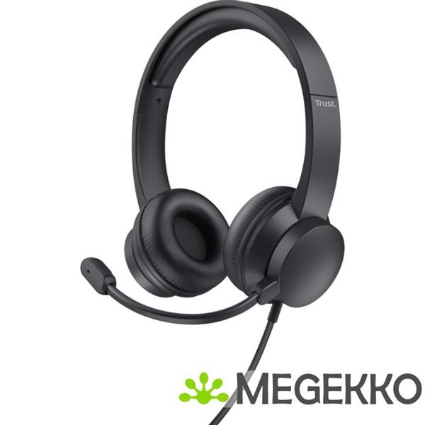 Grote foto trust hs 150 headset bedraad zwart audio tv en foto koptelefoons