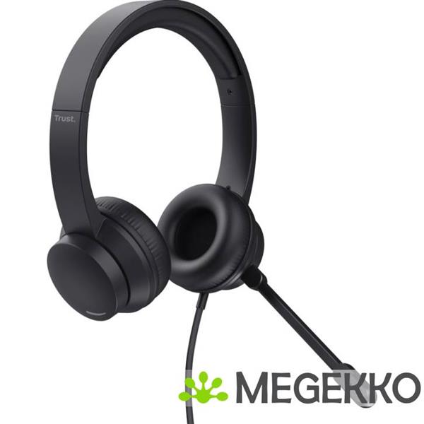Grote foto trust hs 150 headset bedraad zwart audio tv en foto koptelefoons