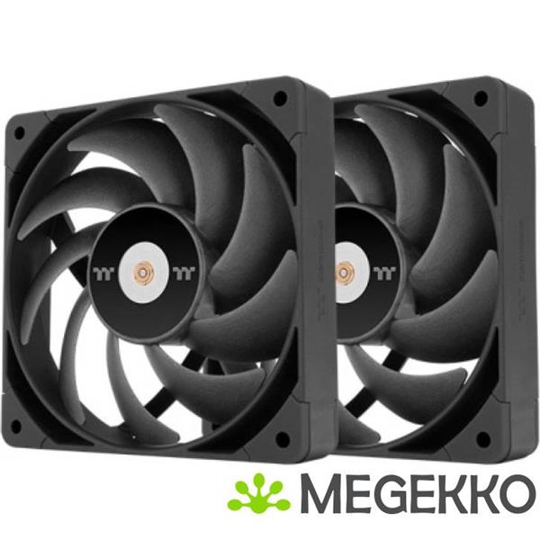 Grote foto thermaltake toughfan 12 pro computer behuizing ventilator 12 cm zwart 2 stuk s computers en software overige computers en software