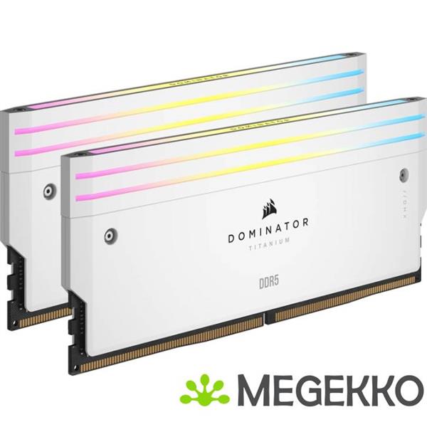 Grote foto corsair ddr5 dominator titanium 2x16gb 6000 white computers en software harde schijven
