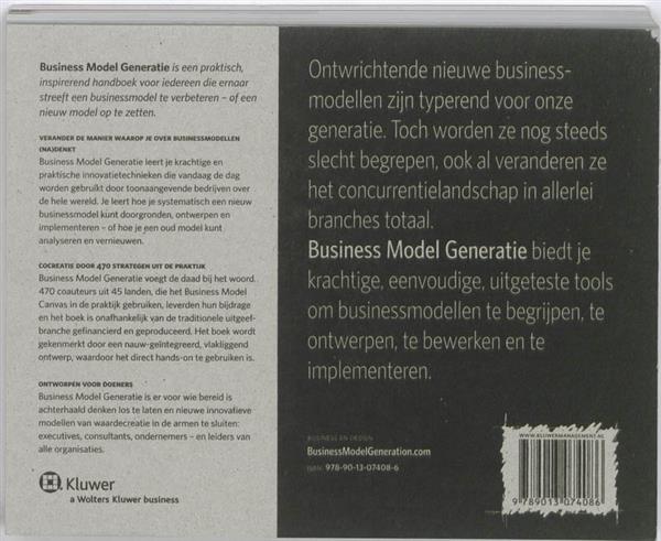 Grote foto business model generatie boeken overige boeken