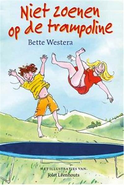 Grote foto niet zoenen op de trampoline boeken jeugd 13 jaar en ouder
