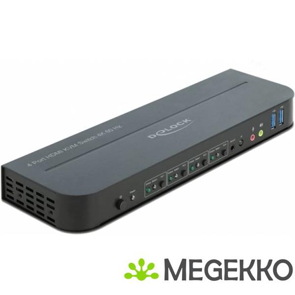 Grote foto delock 11483 hdmi kvm switch 4k 60 hz met usb 3.0 en audio computers en software overige computers en software