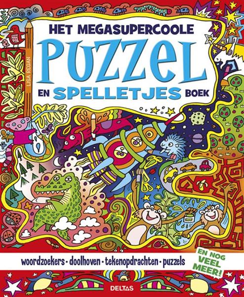 Grote foto het megasupercoole puzzel en spelletjesboek boeken overige boeken