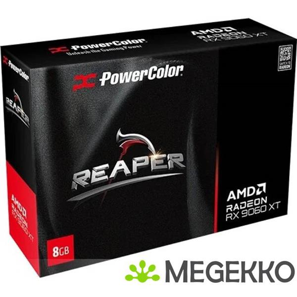 Grote foto powercolor reaper radeon rx 9060 xt 8gb computers en software videokaarten