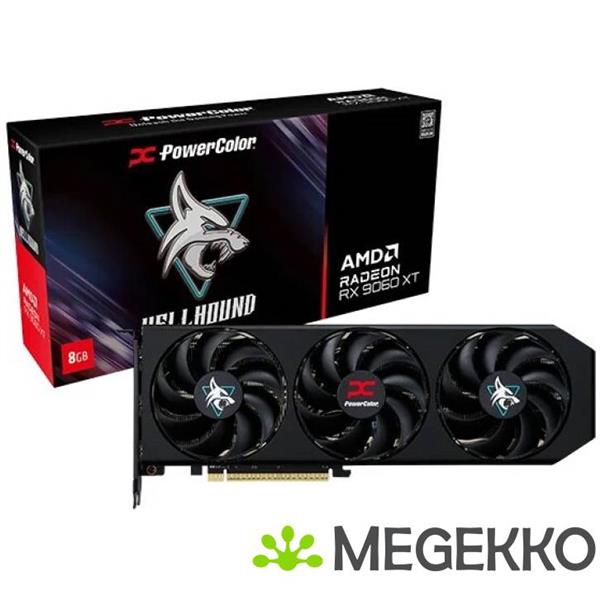 Grote foto powercolor hellhound radeon rx 9060 xt 8gb computers en software videokaarten