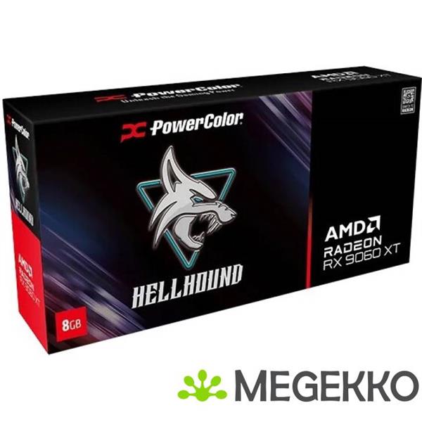 Grote foto powercolor hellhound radeon rx 9060 xt 8gb computers en software videokaarten