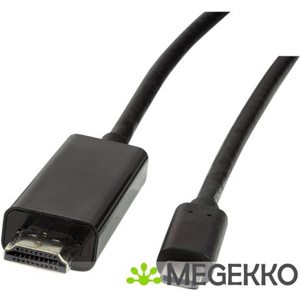 Grote foto logilink ua0329 kabeladapter verloopstukje usb type c hdmi zwart computers en software overige computers en software