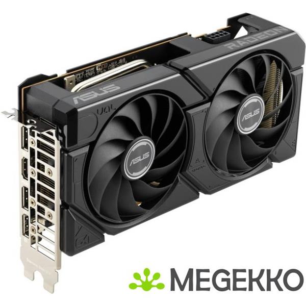 Grote foto asus dual rx7600 o8g evo amd radeon rx 7600 8 gb gddr6 computers en software videokaarten