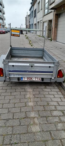 Grote foto aanhang bagage wagen met reserve wiel en anti vol auto diversen aanhangers