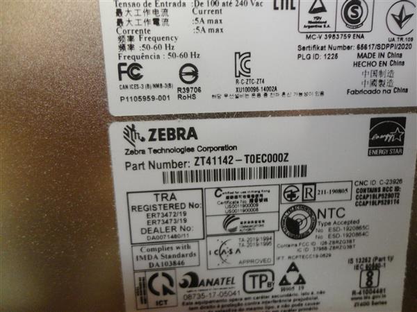 Grote foto zebra zt411 thermal label printer usb lan wifi bt 203dpi computers en software printers