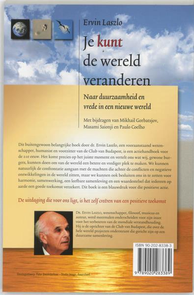 Grote foto je kunt de wereld veranderen boeken politiek en maatschappij