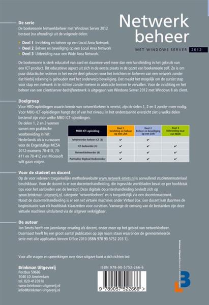 Grote foto netwerkbeheer met windows server 2012 deel 2 boeken overige boeken
