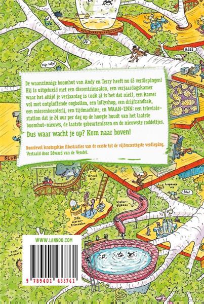 Grote foto de waanzinnige boomhut 5 boeken jeugd 13 jaar en ouder