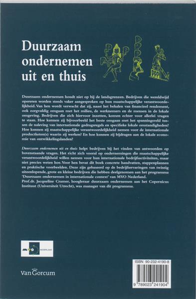 Grote foto duurzaam ondernemen uit en thuis boeken overige boeken