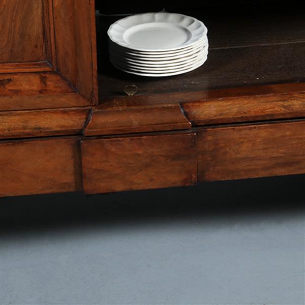 Grote foto grote pastoorskast ca 1700 in opvallend blonde kleur fraai patina no.300205 antiek en kunst stoelen en banken