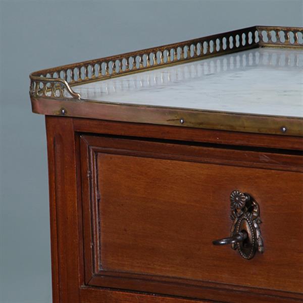 Grote foto smalle hoge franse ladekast louis seize stijl ca 1890 no.300225 antiek en kunst stoelen en banken
