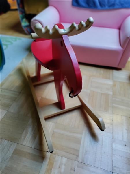 Grote foto houten schommelpaard kinderen en baby wipstoeltjes