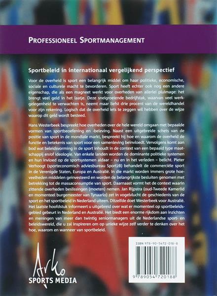 Grote foto sportbeleid in internationaal vergelijkend perspectief boeken hobby en vrije tijd