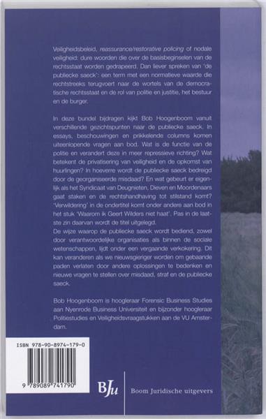 Grote foto de publiecke saeck boeken politiek en maatschappij