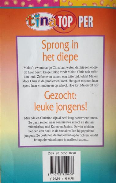 Grote foto sprong in het diepe gezocht leuke jongens tina topper dubbeldik 36 boeken jeugd 13 jaar en ouder