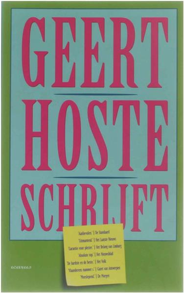 Grote foto geert hoste schrijft boeken stripboeken