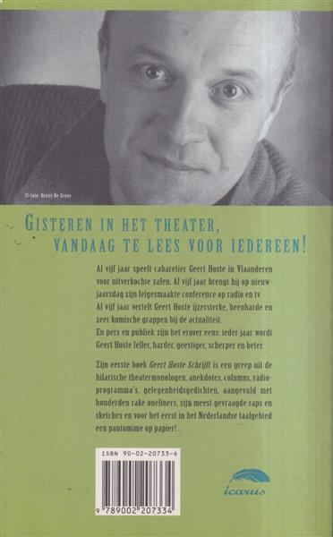 Grote foto geert hoste schrijft boeken stripboeken