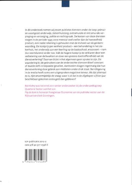 Grote foto waar voor ons belastinggeld scp publicatie 2012 2 boeken politiek en maatschappij