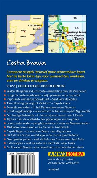 Grote foto costa brava anwb extra boeken overige boeken
