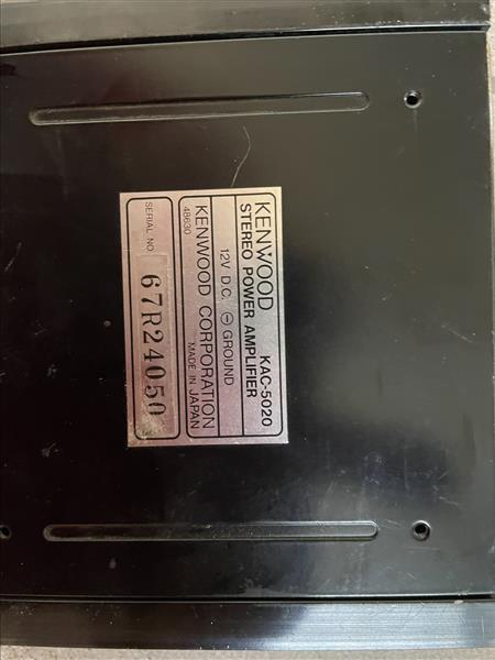 Grote foto vintage versterker kenwood kac5020 auto diversen overige accessoires