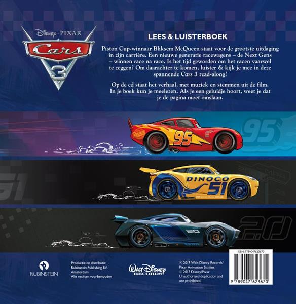 Grote foto cars 3 lees luisterboek disney pixar cars 3 boeken jeugd 13 jaar en ouder