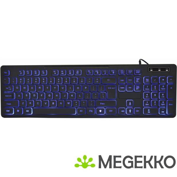 Grote foto gembird kb uml3 02 toetsenbord thuis werk usb qwerty amerikaans engels zwart computers en software toetsenborden