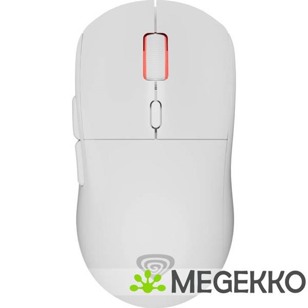 Grote foto genesis nmg 2090 zircon xiii gaming muis ambidextrous rf wireless usb type c wit computers en software overige computers en software