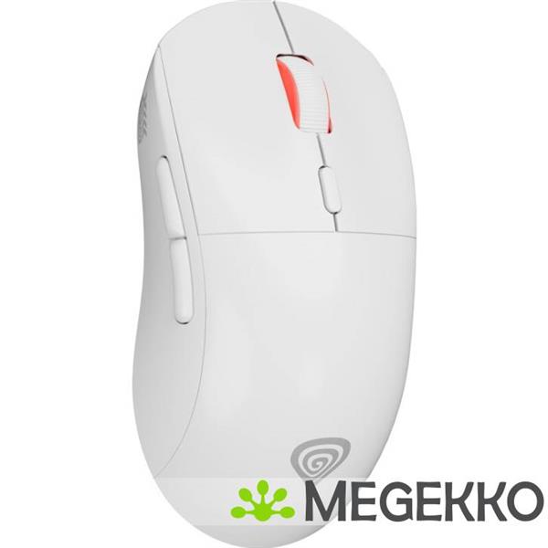 Grote foto genesis nmg 2090 zircon xiii gaming muis ambidextrous rf wireless usb type c wit computers en software overige computers en software